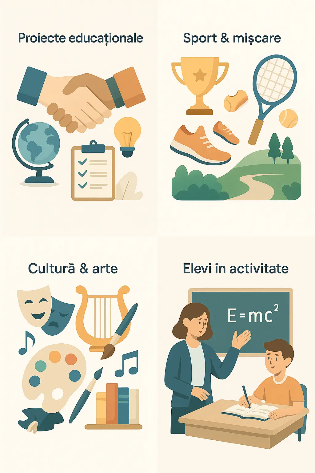 Elevi în activitate